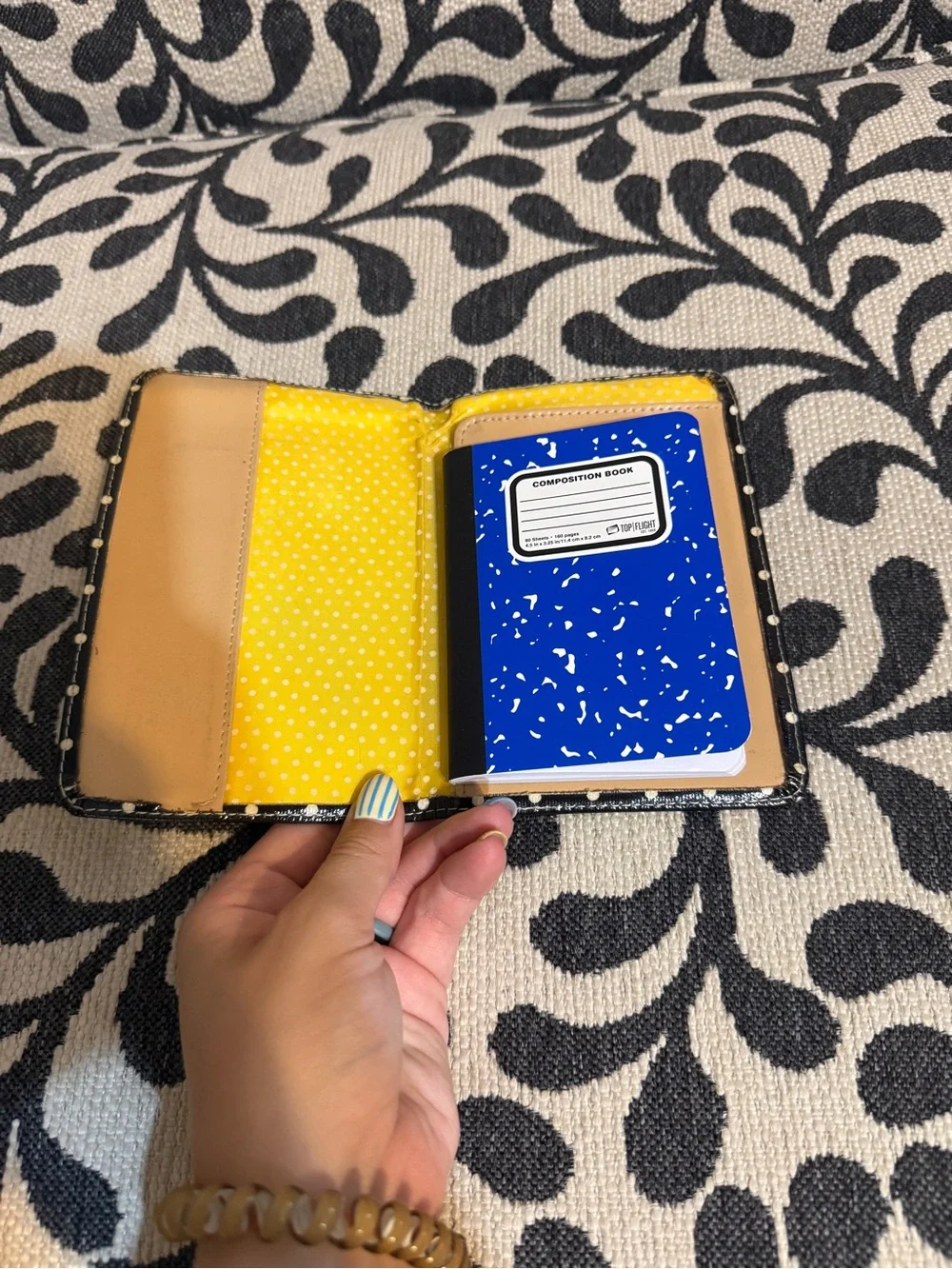Black Polka Dot Phone Card Case - Chic Protective Accessory